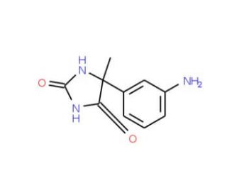5-(3-aminophenyl)-5-methylimidazolidine-2,4-dione - chemical structure image