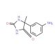 5-(3-aminophenyl)-5-methylimidazolidine-2,4-dione - chemical structure image
