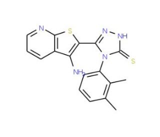 5-(3-Aminothieno[2,3-b]pyridin-2-yl)-4-(2,3-dimethylphenyl)-4H-1,2,4-triazole-3-thiol - chemical structure image
