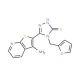5-(3-Aminothieno[2,3-b]pyridin-2-yl)-4-(2-furylmethyl)-4H-1,2,4-triazole-3-thiol - chemical structure image