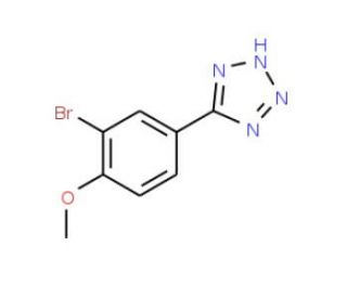 5-(3-Bromo-4-methoxy-phenyl)-2H-tetrazole (CAS 191602-76-3) - chemical structure image