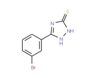 5-(3-Bromo-phenyl)-2,4-dihydro-[1,2,4]triazole-3-thione (CAS 126651-85-2) - chemical structure image