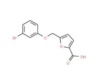 5-(3-bromophenoxymethyl)furan-2-carboxylic acid - chemical structure image