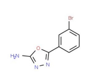 5-(3-bromophenyl)-1,3,4-oxadiazol-2-amine (CAS 109060-66-4) - chemical structure image