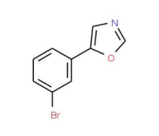 5-(3-Bromophenyl)-1,3-oxazole (CAS 243455-57-4) - chemical structure image