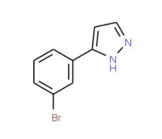 5-(3-Bromophenyl)-1H-pyrazole (CAS 948294-12-0) - chemical structure image