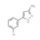 5-(3-Bromophenyl)-2H-pyrazol-3-ylamine (CAS 149246-81-1) - chemical structure image