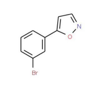 5-(3-Bromophenyl)isoxazole (CAS 7064-33-7) - chemical structure image