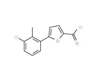 5-(3-Chloro-2-methylphenyl)furan-2-carbonyl chloride - chemical structure image