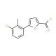 5-(3-Chloro-2-methylphenyl)furan-2-carbonyl chloride - chemical structure image
