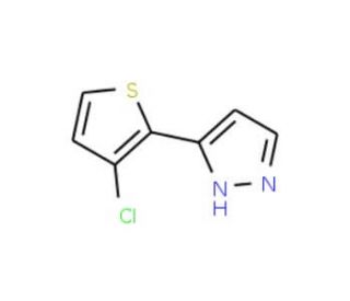 5-(3-Chloro-2-thienyl)-1H-pyrazole - chemical structure image