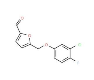 5-(3-Chloro-4-fluoro-phenoxymethyl)-furan-2-carbaldehyde - chemical structure image