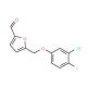 5-(3-Chloro-4-fluoro-phenoxymethyl)-furan-2-carbaldehyde - chemical structure image