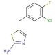 5-(3-chloro-4-fluorobenzyl)-1,3-thiazol-2-amine - chemical structure image