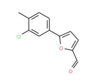 5-(3-Chloro-4-methyl-phenyl)-furan-2-carbaldehyde (CAS 57666-53-2) - chemical structure image