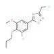 5-(3-chloro-5-methoxy-4-propoxyphenyl)-3-chloromethyl-1,2,4-oxadiazole - chemical structure image
