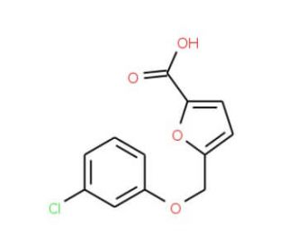 5-(3-Chloro-phenoxymethyl)-furan-2-carboxylic acid - chemical structure image