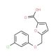5-(3-Chloro-phenoxymethyl)-furan-2-carboxylic acid - chemical structure image