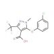 5-(3-Chlorophenoxy)-1-methyl-3-(trifluoromethyl)-1H-pyrazole-4-carboxylic acid - chemical structure image