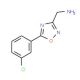 [5-(3-Chlorophenyl)-1,2,4-oxadiazol-3-yl]-methylamine - chemical structure image