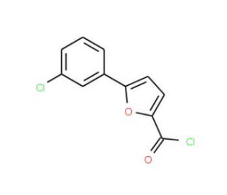 5-(3-Chlorophenyl)-2-furoyl chloride (CAS 92973-26-7) - chemical structure image