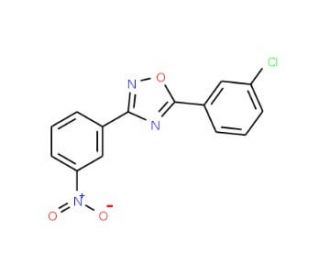 5-(3-Chlorophenyl)-3-(3-nitrophenyl)-1,2,4-oxadiazole (CAS 690988-86-4) - chemical structure image
