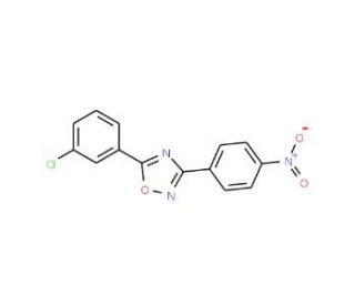 5-(3-Chlorophenyl)-3-(4-nitrophenyl)-1,2,4-oxadiazole (CAS 690989-63-0) - chemical structure image
