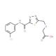 [(5-{[(3-Chlorophenyl)amino]carbonyl}-1,3,4-thiadiazol-2-yl)methoxy]acetic acid - chemical structure image
