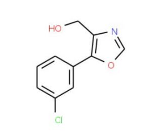 (5-(3-Chlorophenyl)oxazol-4-yl)methanol (CAS 1020252-88-3) - chemical structure image