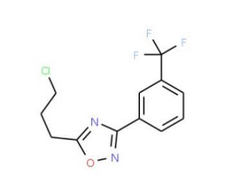 5-(3-chloropropyl)-3-[3-(trifluoromethyl)phenyl]-1,2,4-oxadiazole - chemical structure image