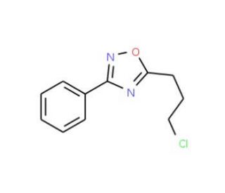 5-(3-chloropropyl)-3-phenyl-1,2,4-oxadiazole (CAS 91066-23-8) - chemical structure image