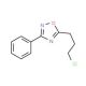 5-(3-chloropropyl)-3-phenyl-1,2,4-oxadiazole (CAS 91066-23-8) - chemical structure image