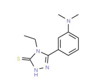 5-[3-(Dimethylamino)phenyl]-4-ethyl-4H-1,2,4-triazole-3-thiol - chemical structure image