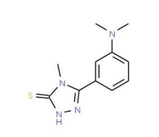 5-[3-(Dimethylamino)phenyl]-4-methyl-4H-1,2,4-triazole-3-thiol - chemical structure image