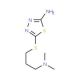 5-(3-Dimethylamino-propylsulfanyl)-[1,3,4]thiadiazol-2-ylamine - chemical structure image