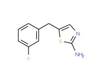 5-(3-Fluoro-benzyl)-thiazol-2-ylamine (CAS 884497-40-9) - chemical structure image