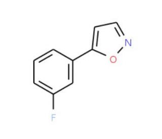 5-(3-Fluorophenyl)isoxazole - chemical structure image