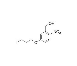 5-(3-Iodopropoxy)-2-nitrobenzyl alcohol (CAS 185994-27-8) - chemical structure image