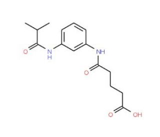 5-[3-(Isobutyrylamino)anilino]-5-oxopentanoic acid - chemical structure image