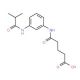 5-[3-(Isobutyrylamino)anilino]-5-oxopentanoic acid - chemical structure image