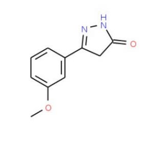 5-(3-Methoxy-phenyl)-2,4-dihydro-pyrazol-3-one - chemical structure image