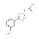 [5-(3-Methoxy-phenyl)-tetrazol-2-yl]-acetic acid - chemical structure image