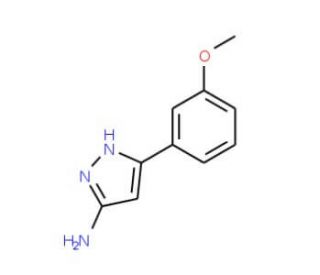5-(3-Methoxyphenyl)-2H-pyrazol-3-ylamine (CAS 96799-04-1) - chemical structure image