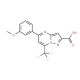 5-(3-Methoxyphenyl)-7-(trifluoromethyl)pyrazolo-[1,5-a]pyrimidine-2-carboxylic acid - chemical structure image