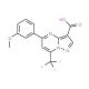 5-(3-Methoxyphenyl)-7-(trifluoromethyl)pyrazolo-[1,5-a]pyrimidine-3-carboxylic acid - chemical structure image