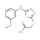 ({5-[(3-methoxyphenyl)amino]-1,3,4-thiadiazol-2-yl}thio)acetic acid (CAS 68161-40-0) - chemical structure image