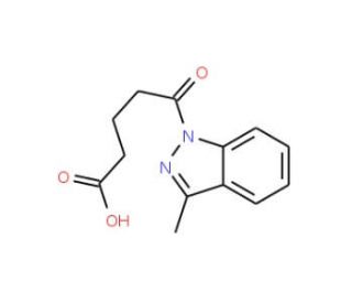 5-(3-Methyl-1H-indazol-1-yl)-5-oxopentanoic acid - chemical structure image