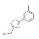 [5-(3-Methylphenyl)-1,2,4-oxadiazol-3-yl]-methylamine - chemical structure image