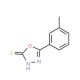 5-(3-methylphenyl)-1,3,4-oxadiazole-2-thiol (CAS 66147-19-1) - chemical structure image