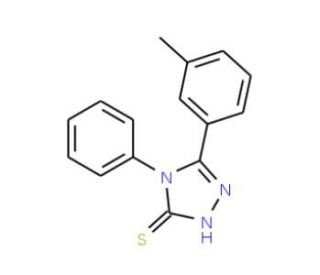 5-(3-methylphenyl)-4-phenyl-4H-1,2,4-triazole-3-thiol - chemical structure image